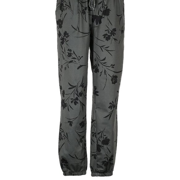 NWOT Rachel Zoe Dark Green & Black floral joggers, Size Medium - Picture 2 of 4